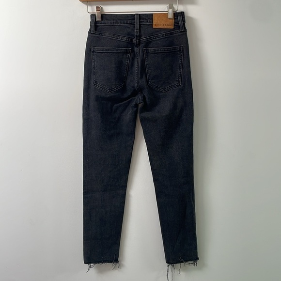 Denim Forum Aritzia the Yoko high rise slim black eyeliner washed out black 24 - Picture 4 of 10